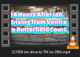 My drive from Holiday Inn to TW the day after Hurricane Ian